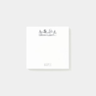 Notas Post-it® Lil Wolf Canoe Post-it Notes
