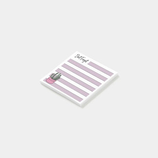 Notas Post-it® Lilac | Lined | Potted Succulent -