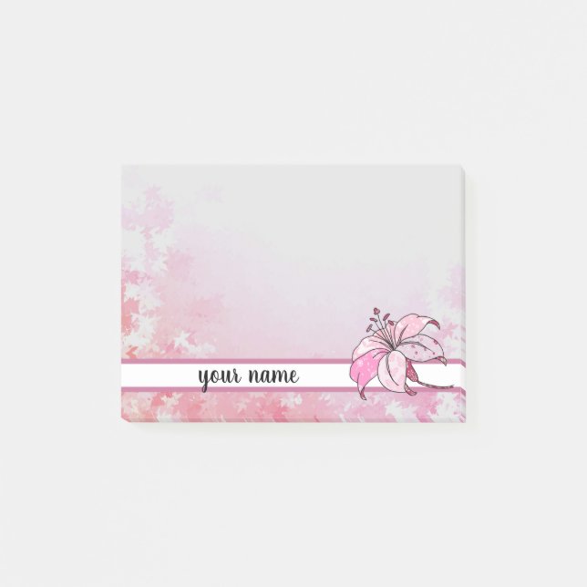 Notas Post-it® Lilie , personalisiert (Anverso)