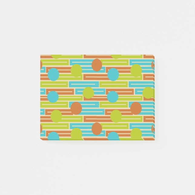 Notas Post-it® Lime Green, Cinnamon Brown, Turquesa Rectángulos (Anverso)