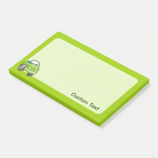 Notas Post-it® Lime Green Personalizado Car (En perspectiva)