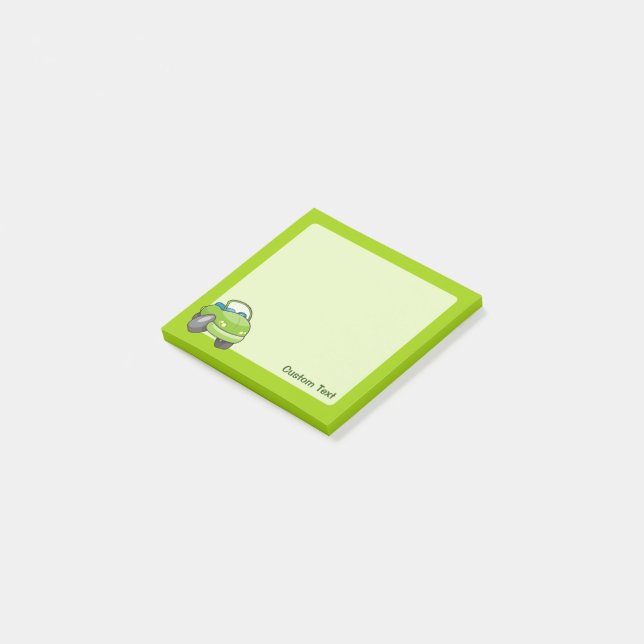 Notas Post-it® Lime Green Personalizado Car (En perspectiva)