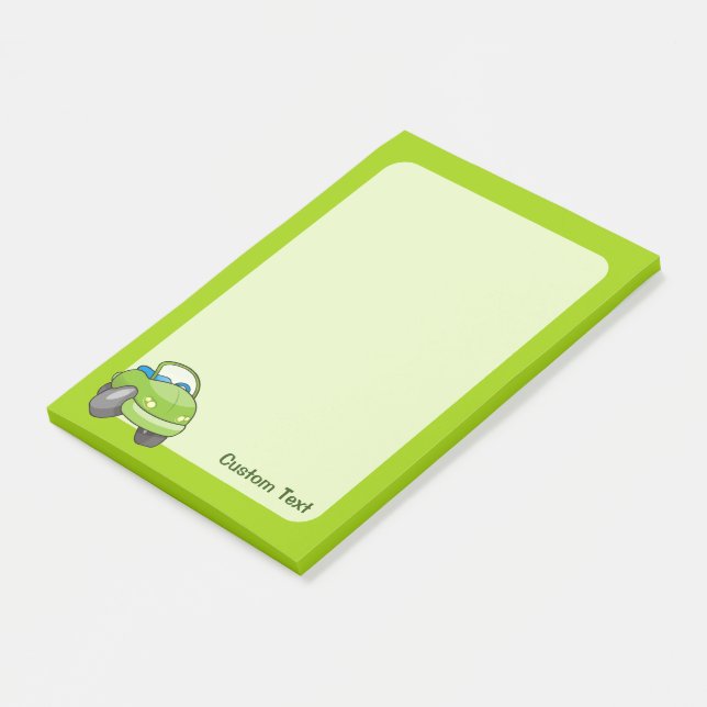 Notas Post-it® Lime Green Personalizado Car (En perspectiva)