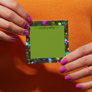 Notas Post-it® Lime Sparkling oscuro