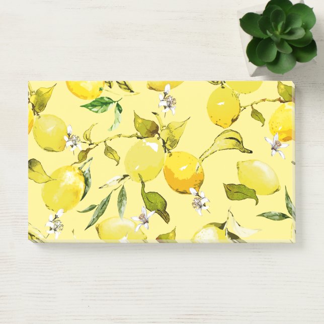 Notas Post-it® Limones acuarela 15 (Oficina)