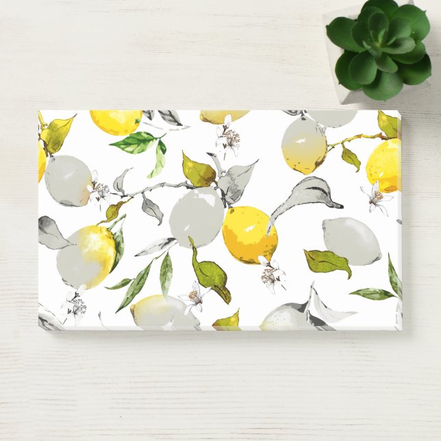 Notas Post-it® Limones acuarela 20 (Oficina)