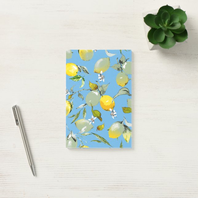 Notas Post-it® Limones acuarela 26 (Oficina)