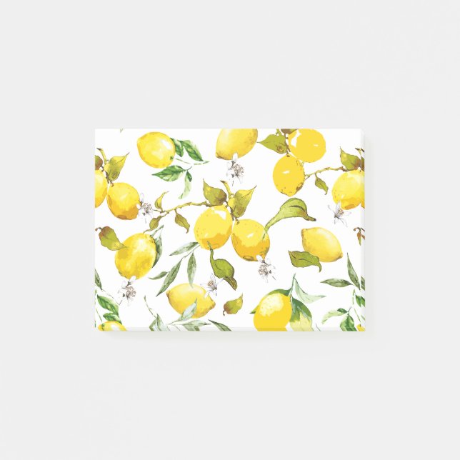 Notas Post-it® Limones acuarela 5 (Anverso)