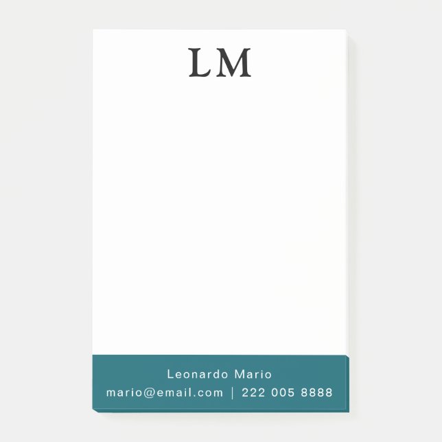 Notas Post-it® Limpieza Profesional Simple (Anverso)
