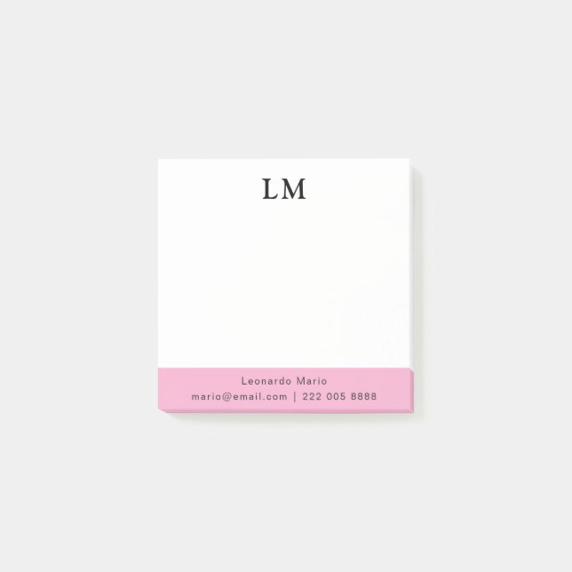 Notas Post-it® Limpieza Profesional Simple (Anverso)