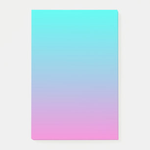 Notas Post-it® linda muchacha oscura sirena rosa Fuchsia turquesa