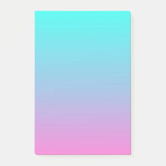 Notas Post-it® linda muchacha oscura sirena rosa Fuchsia turquesa