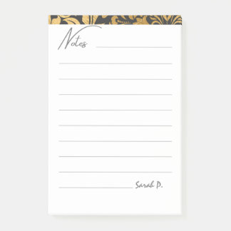 Notas Post-it® Lindo abstracto minimalista moderno gris oro