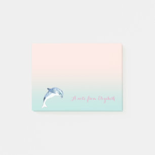 Notas Post-it® Lindo Adorable  Elegante  ,Delfín,Personalizado