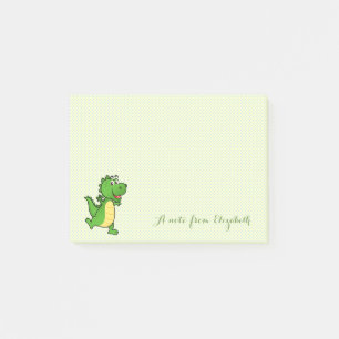 Notas Post-it® Lindo Adorable Elegante ,Lunares,Cocodrilo Feliz