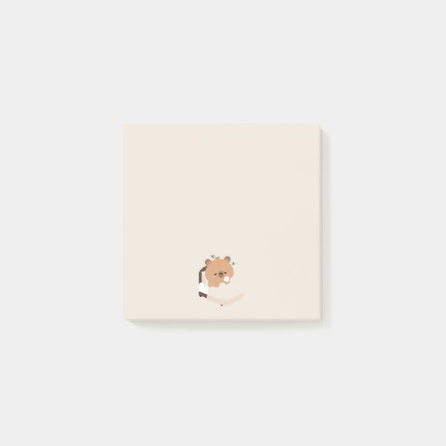 Notas Post-it® Lindo Capybara Cansado (Anverso)