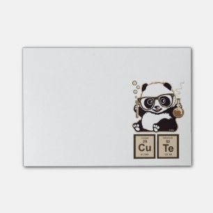 Notas Post-it® Lindo descubierta panda de la química