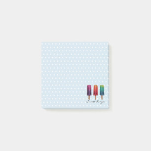 Notas Post-it® Lindo el Popsicle de la acuarela helado