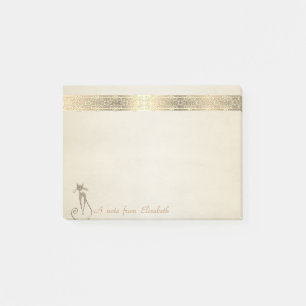Notas Post-it® Lindo Hermoso Elegante y con Estilo,Encaje,Gato