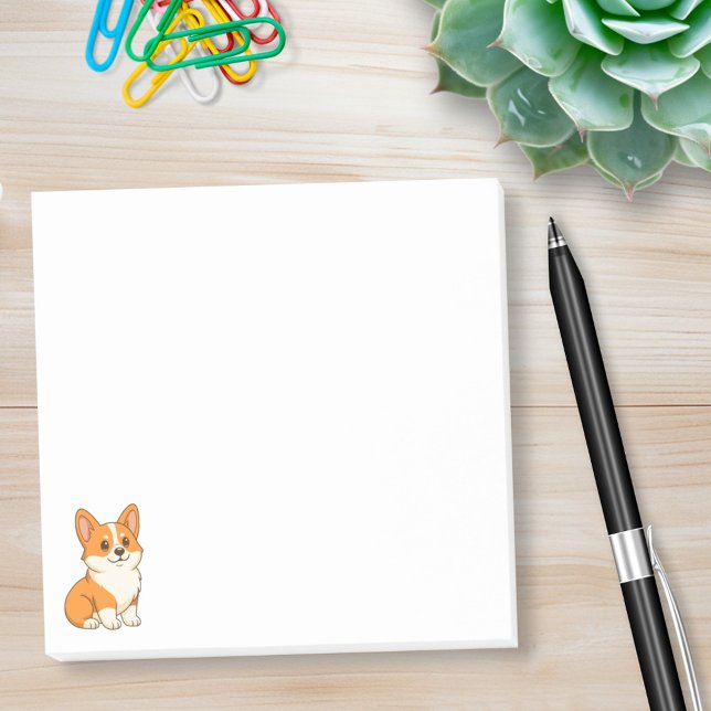 Notas Post-it® Lindo perro Corgi (Subido por el creador)