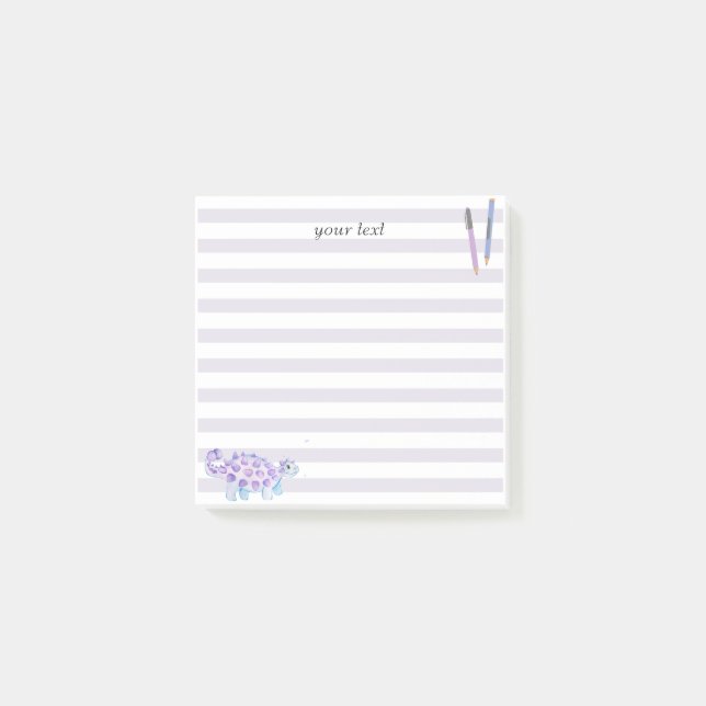 Notas Post-it® lindo y personalizado simple personalizado animal/ (Anverso)