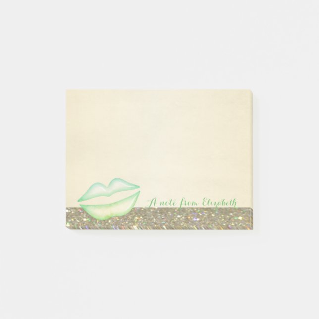 Notas Post-it® Lindos y elegantes labios (Anverso)