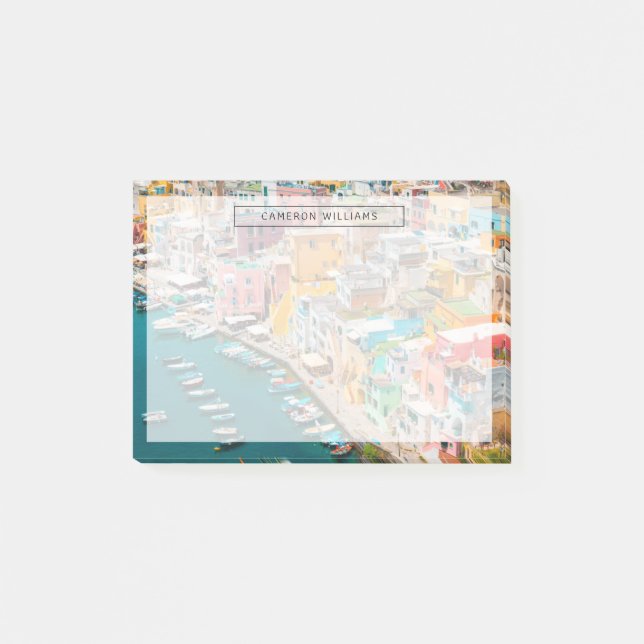 Notas Post-it® Línea costera | Nápoles Italia (Anverso)