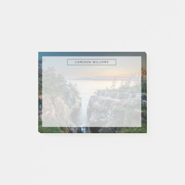 Notas Post-it® Línea costera | Parque nacional Acadia, Maine (Anverso)