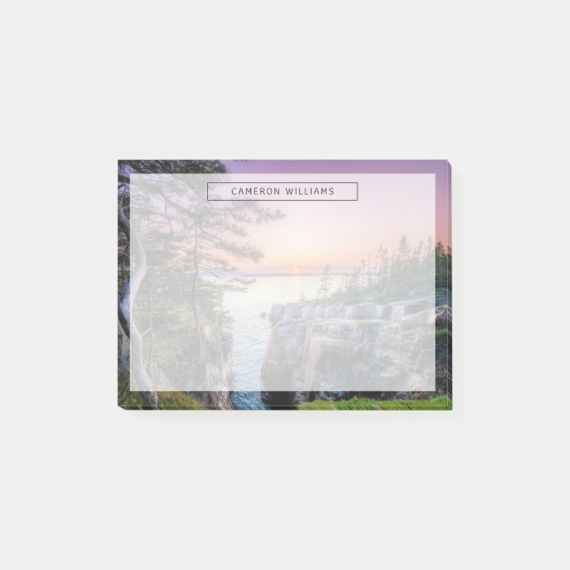 Notas Post-it® Línea costera | Parque nacional Ravens Nest Acadia (Anverso)