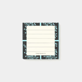Notas Post-it® Línea Jardín de Medianoche Turquesa Niebla