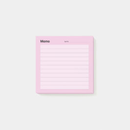 Notas Post-it® Línea Memo Simple Mínima