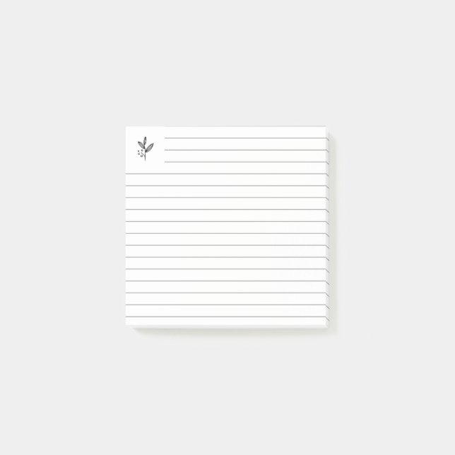 Notas Post-it® Línea rota con símbolo de logotipo (Anverso)