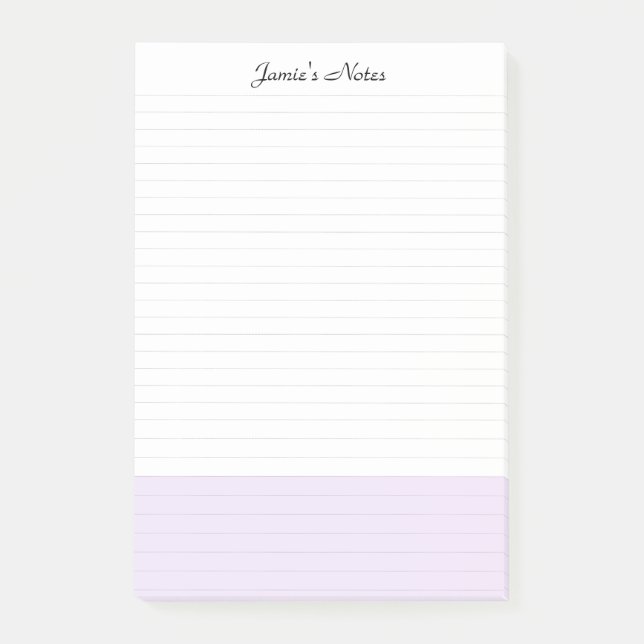 Notas Post-it® Lineado rosa simple moderno Guay (Anverso)
