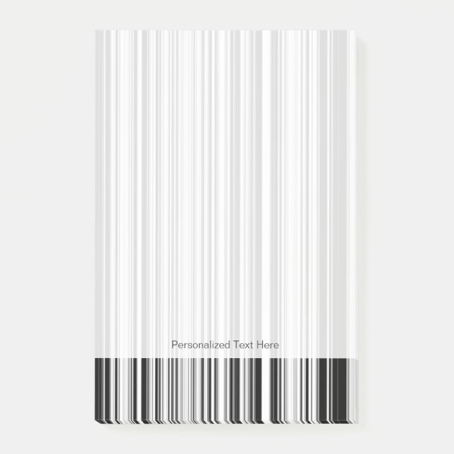 Notas Post-it® Líneas blancos y negros (Anverso)
