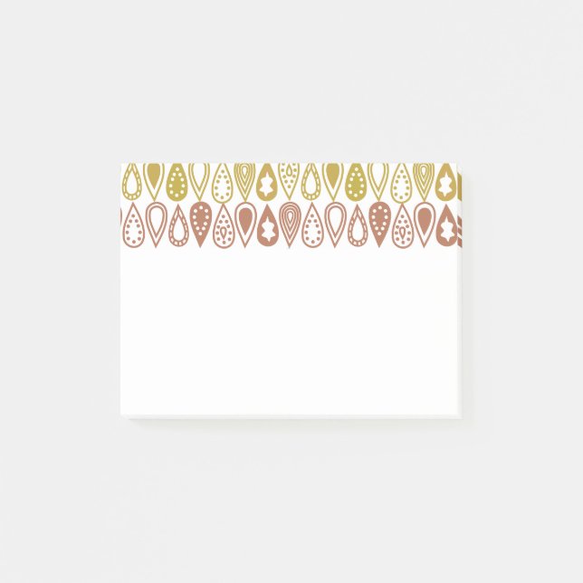 Notas Post-it® Líneas de Boho (Anverso)