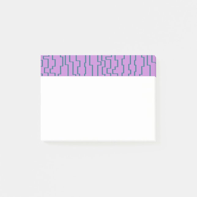 Notas Post-it® Líneas de circuito verde azulado (Anverso)