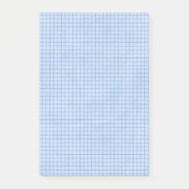 Notas Post-it® Líneas de rejilla en azul