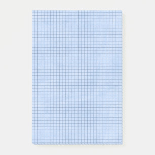 Notas Post-it® Líneas de rejilla en azul