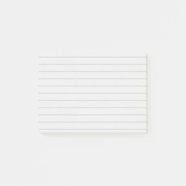 Notas Post-it® Líneas grises (Anverso)