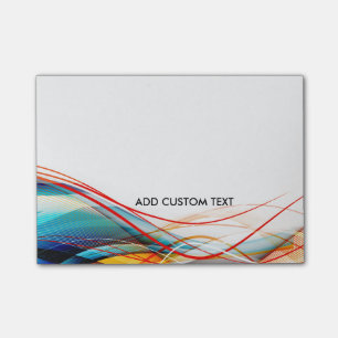 Notas Post-it® Líneas onduladas personalizado moderno de la