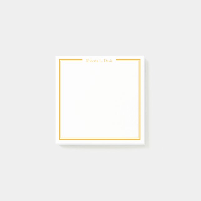 Notas Post-it® Líneas sencillas y sofisticadas personalizadas (Anverso)