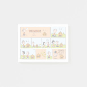 Notas Post-it® Linus & Lucy Cantando Jack-O-Lantern