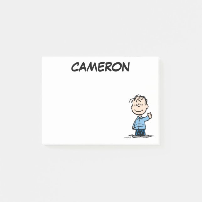 Notas Post-it® Linus Waving (Anverso)