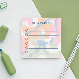 Notas Post-it® Lista De Camuflaje De Pastel Para Hacer