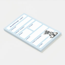 Notas Post-it® Lista de compras de alimentos para perros Schnauze