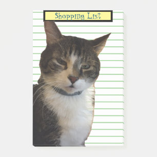 Notas Post-it® Lista de compras de gatos