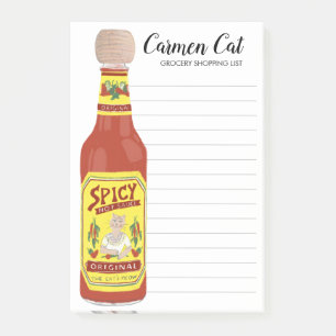 Notas Post-it® Lista de compras de la tienda de productos de PERS