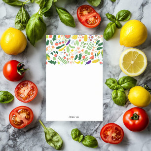 Notas Post-it® Lista de compras de personalizados de frutas y hor
