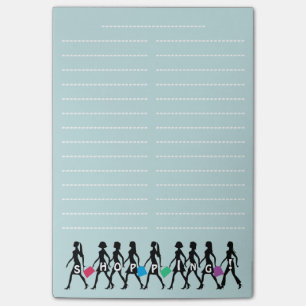 Notas Post-it® Lista de compras elegante