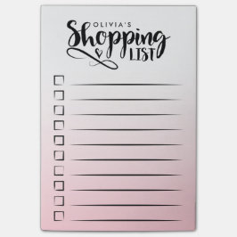 Notas Post-it® Lista de compras guiadas personalizadas